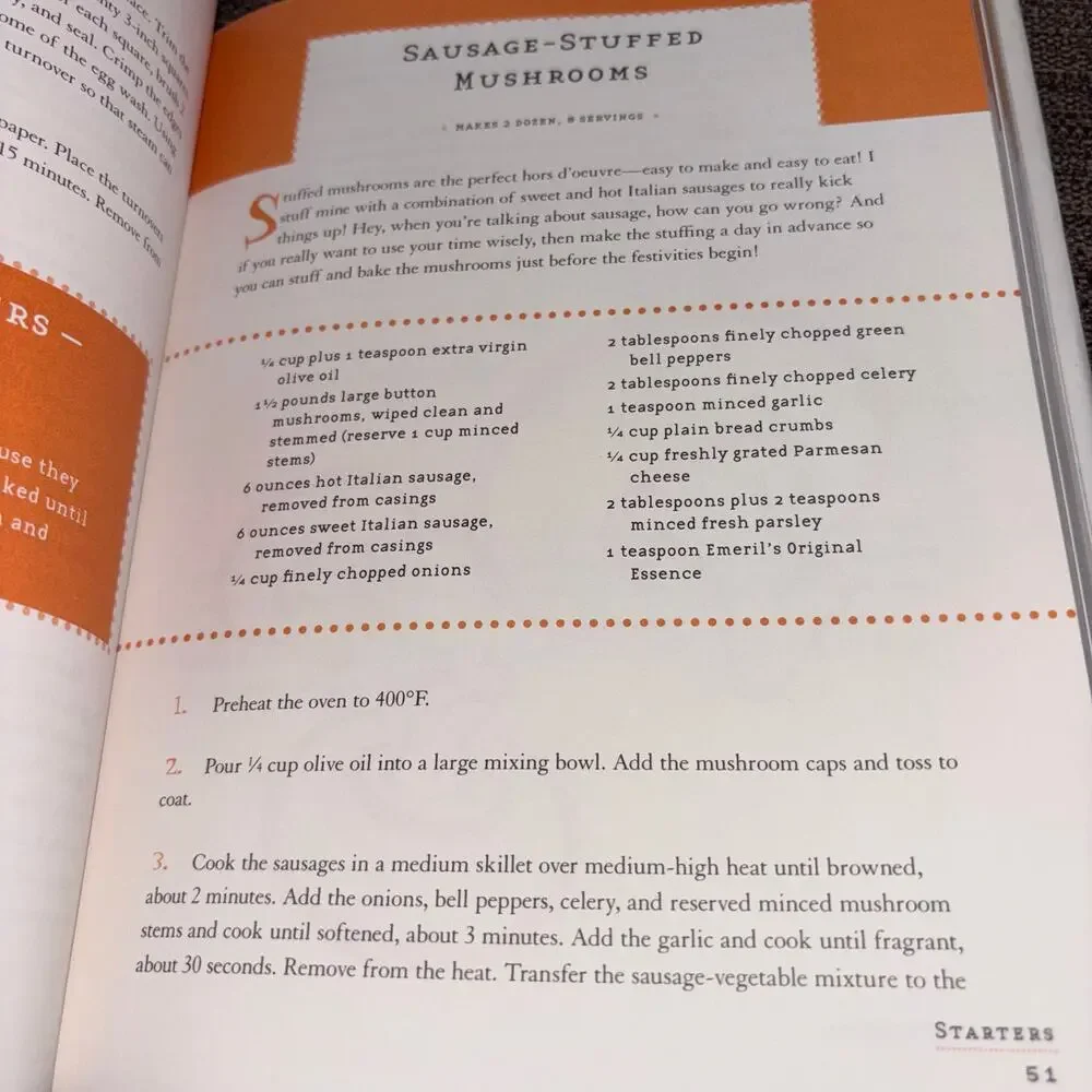 SIGNED Emeril's Potluck Comfort Food W/ Kicked-Up Attitude Emeril Lagasse 1st Ed